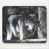 Grijze Wolf Studie Wildlife Supporter Mousepad Muismat (Voorkant)