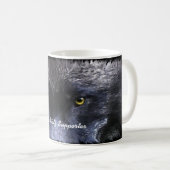GRIJZE WOLF SUPPORTER Wolf Eyes Wildlife Gift Mok (Voorkant rechts)