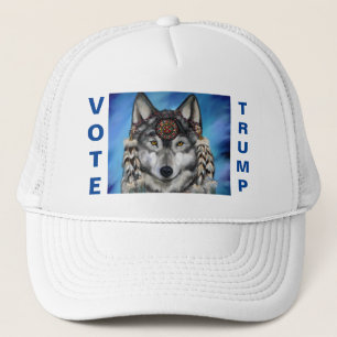 Grijze Wolf Trucker Hoed Pet