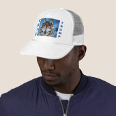 Grijze Wolf Trucker Hoed Pet (In situ)