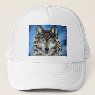 Grijze Wolf Trucker Pet