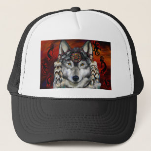 Grijze Wolf Trucker Pet
