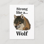 Grijze Wolf Visitekaartje (Voorkant)