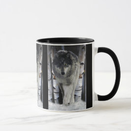 GRIJZE WOLF Wildlife Gift Mokken