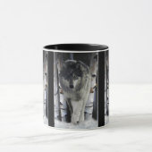 GRIJZE WOLF Wildlife Gift Mokken (Midden)