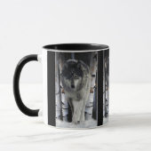 GRIJZE WOLF Wildlife Gift Mokken (Links)