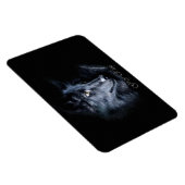 Grijze Wolf Wildlife Portret op een Flexi Magnet Magneet (Rechterzijde)