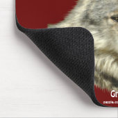 Grijze Wolf Wildlife-supporter Animal Art Muismat (Hoek)