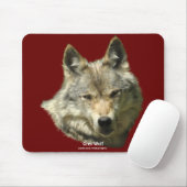 Grijze Wolf Wildlife-supporter Animal Art Muismat (Met muis)
