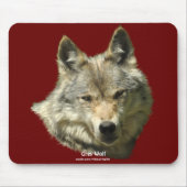 Grijze Wolf Wildlife-supporter Animal Art Muismat (Voorkant)