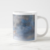 Grijze Wolf "WOLF TERITORIES" 20oz Grote Koffiekop (Rechts)