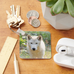 Grijze Wolf, Zachte Bosland Wildlife Sleutelhanger