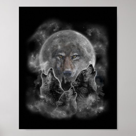 Grijze wolfjacht poster (Voorkant)