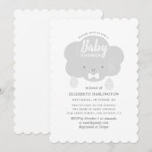 Grijze wolk van de stomme jongen. Grappig grijs ba Kaart (Voorkant / Achterkant)