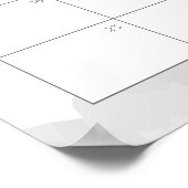 Grijze wolken en sterren denken dat de agenda voor poster (Hoek)