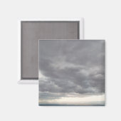 Grijze wolken magneet (Voorkant / Achterkant)
