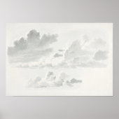 Grijze wolken,  olie poster (Voorkant)