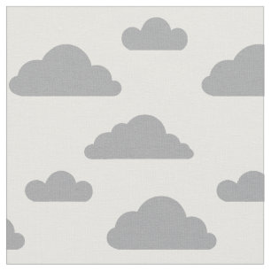 Grijze wolken op witte stof van Nicole Janes