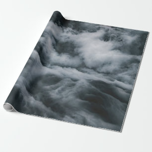 Grijze wolken schilderen cadeaupapier