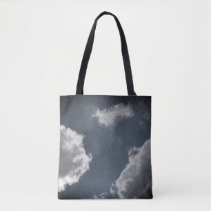 Grijze wolken tote bag