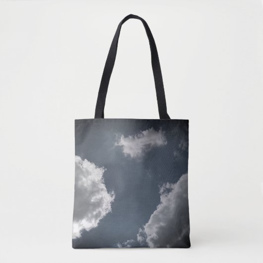 Grijze wolken tote bag (Voorkant)