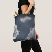 Grijze wolken tote bag (Dichtbij)