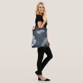 Grijze wolken tote bag (Op model)