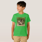 Grijze wolpen vechten t-shirt (Voorkant volledig)
