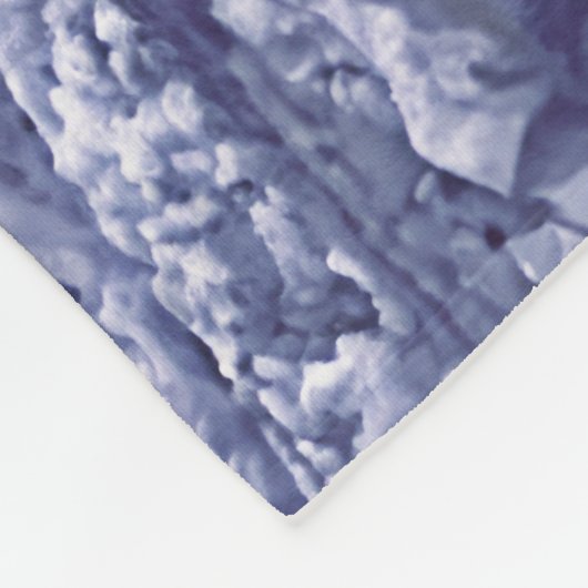 Grijze wolven in wintersneeuw bij nacht fleece deken (Hoek)