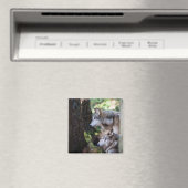 Grijze wolven magneet (Insitu (Vaatwasser))