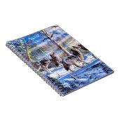 Grijze wolven schilderen notitieboek (Rechterzijde)