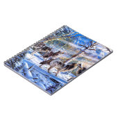 Grijze wolven schilderen notitieboek (Linkerzijde)