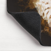 Grijze wolven van geelsteen muismat (Hoek)