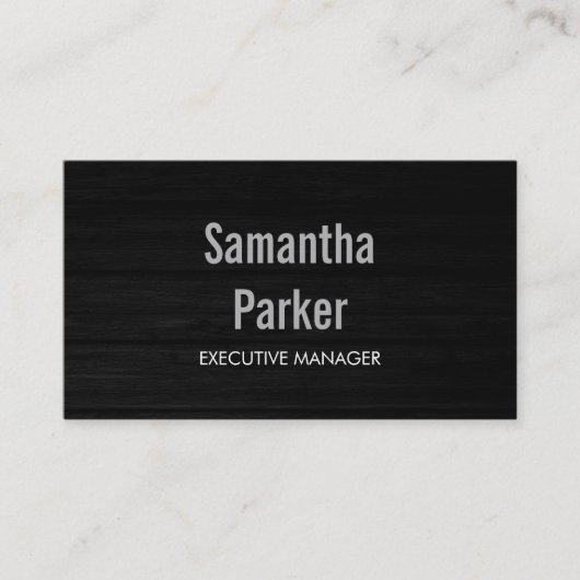 Grijze wood White Contemmodern Executive Manager Visitekaartje (Voorkant)