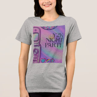 Grijze Y2K Nachtfeest T-Shirt