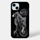 Grijze Yamaha Yzf-R6 motorfiets Case-Mate iPhone Case (Achterkant)