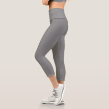 Grijze Yoga Capri Leggings voor vrouwen