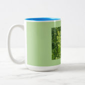 Grijze zaadblokken tweekleurige koffiemok (Links)