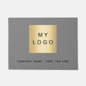 Grijze zakelijke logo deurmat (Voorkant)