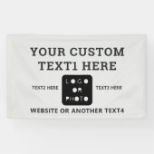 Grijze zakelijke Logo foto Eenvoudige banner (Horizontaal)