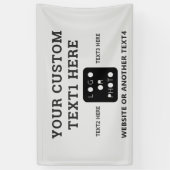 Grijze zakelijke Logo foto Eenvoudige banner (Verticaal)