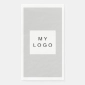 Grijze zakelijke logo servet (Voorkant)