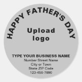 Grijze zakelijke Sticker op de werkdag van de vade (Voorkant)