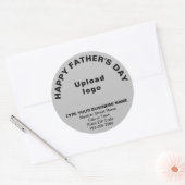 Grijze zakelijke Sticker op de werkdag van de vade (Envelop)