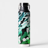 Grijze zand Greenleaf Camo Thor Copper Ingebroken Waterfles (Voorkant)