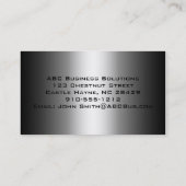 Grijze zandkorrels van Grijze standaardVisitekaart Visitekaartje (Achterkant)