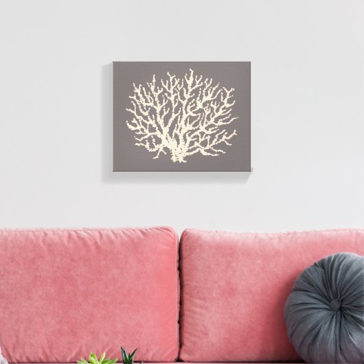 Grijze Zee kurkkunst Canvas Afdruk (Insitu (Woonkamer))