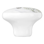 Grijze Zee Turtle Tropische marmer Coastal Keramische Knop (Zijkant)