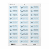 Grijze zeehond op blauw etiket (Full Sheet)