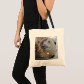 Grijze zegel op ijs tote bag (Voorkant (product))